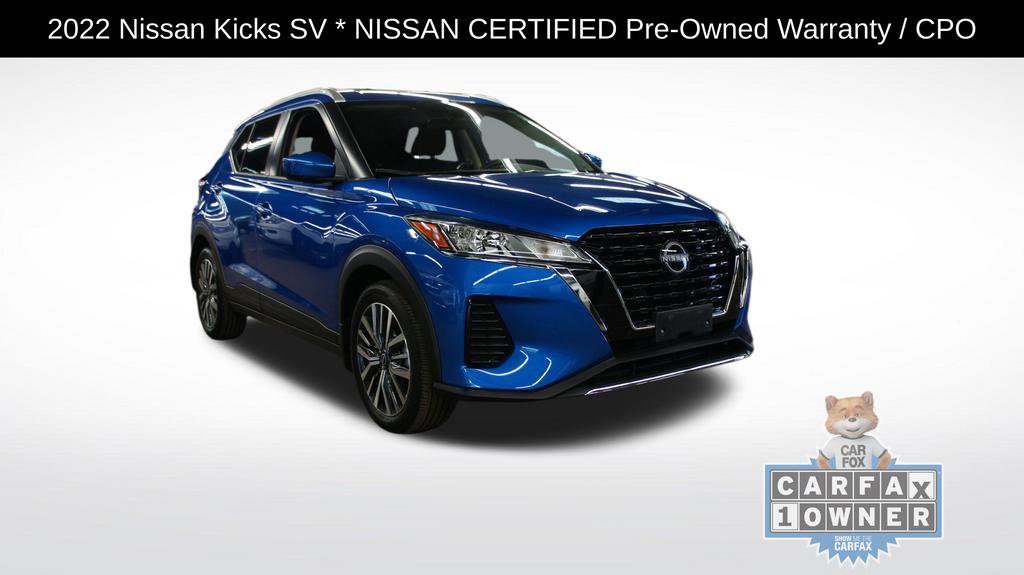 Certified 2022 Nissan Kicks SV with VIN 3N1CP5CV6NL518818 for sale in West Haven, CT