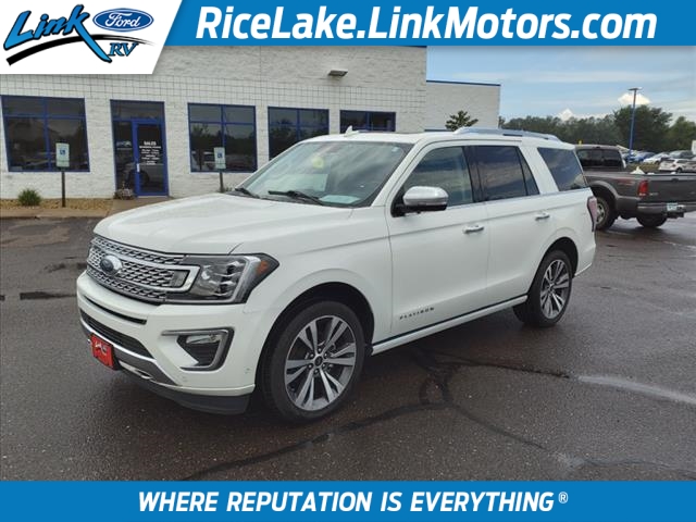 Used 2021 Ford Expedition Platinum with VIN 1FMJU1MT8MEA71762 for sale in Rice Lake, WI