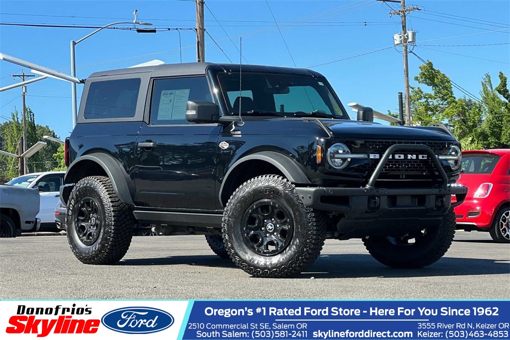 Used 2022 Ford Bronco 2-Door Wildtrak with VIN 1FMDE5CP1NLA73985 for sale in Salem, OR