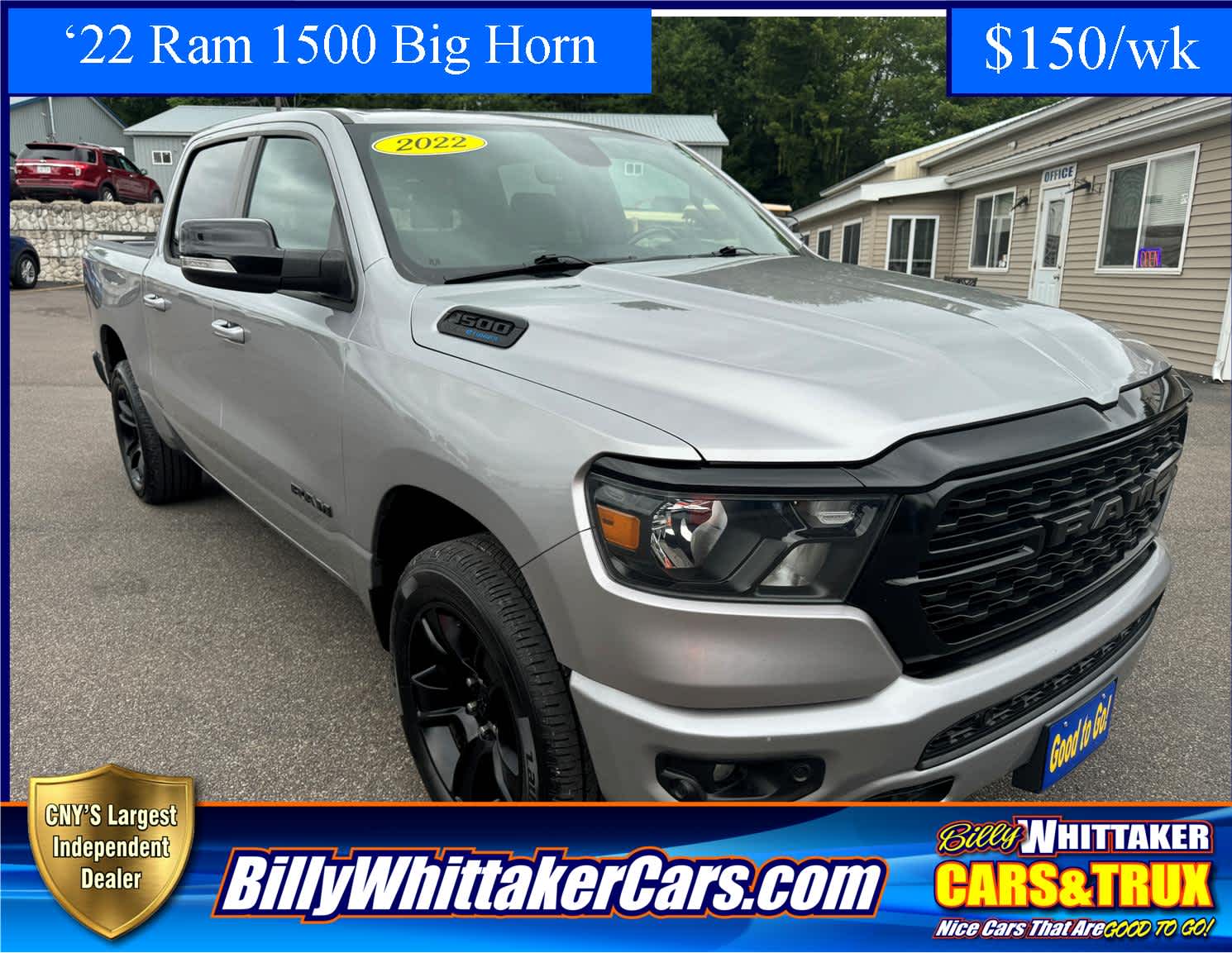 Used 2022 RAM Ram 1500 Pickup Big Horn/Lone Star with VIN 1C6SRFFT6NN129820 for sale in Central Square, NY