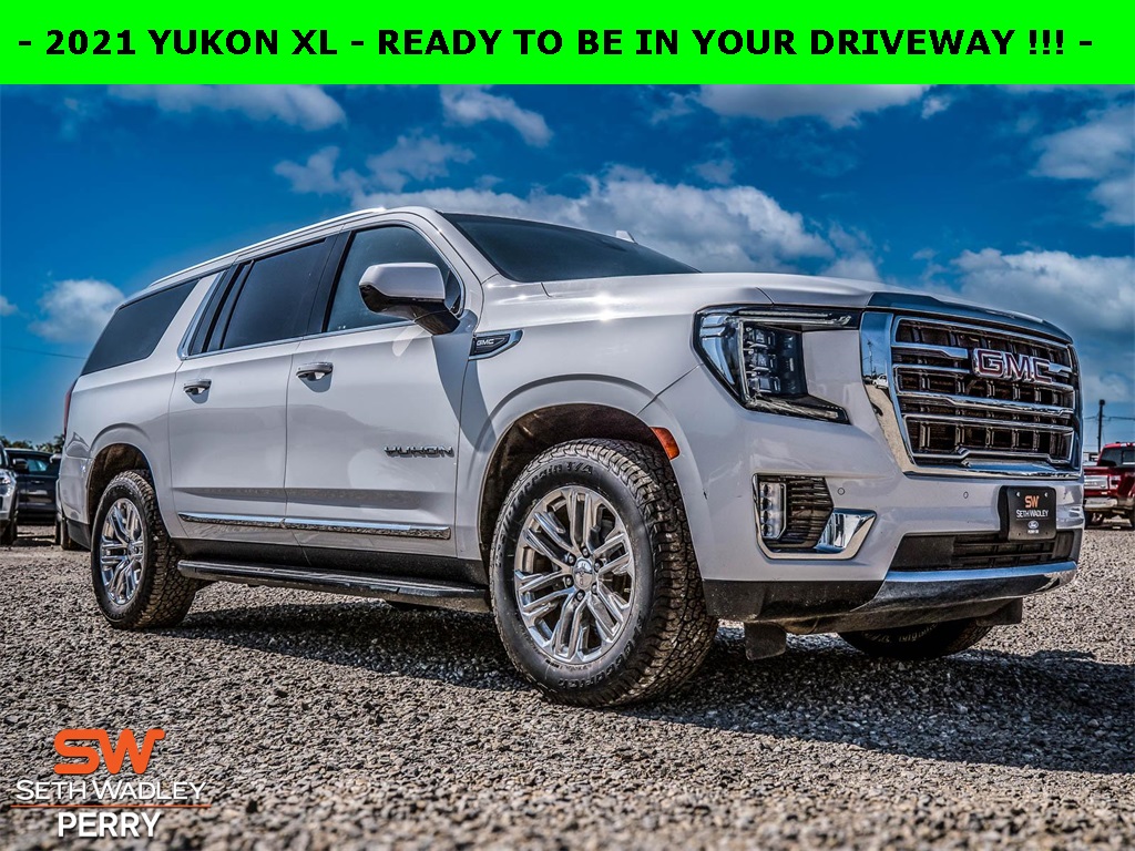 Used 2021 GMC Yukon XL SLT with VIN 1GKS1GKD4MR251060 for sale in Perry, OK