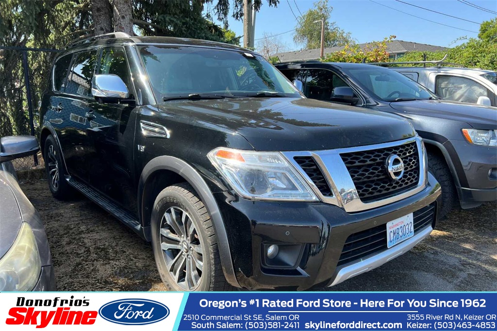 Used 2017 Nissan Armada SL with VIN JN8AY2NC8H9502858 for sale in Salem, OR