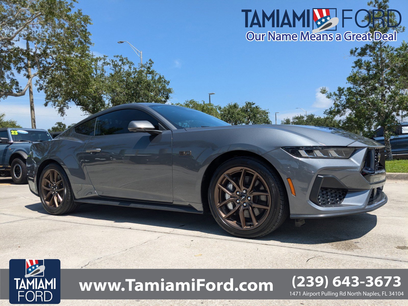 Certified 2024 Ford Mustang GT Premium with VIN 1FA6P8CF5R5427720 for sale in Naples, FL