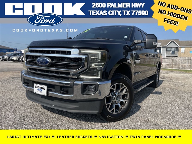 Used 2022 Ford F-250 Super Duty Lariat with VIN 1FT7W2BT8NEC99666 for sale in Texas City, TX