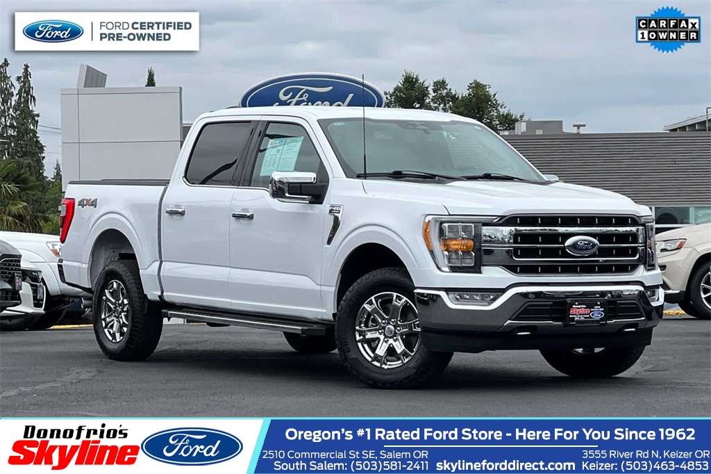 Certified 2023 Ford F-150 Lariat with VIN 1FTFW1E58PKE51338 for sale in Salem, OR