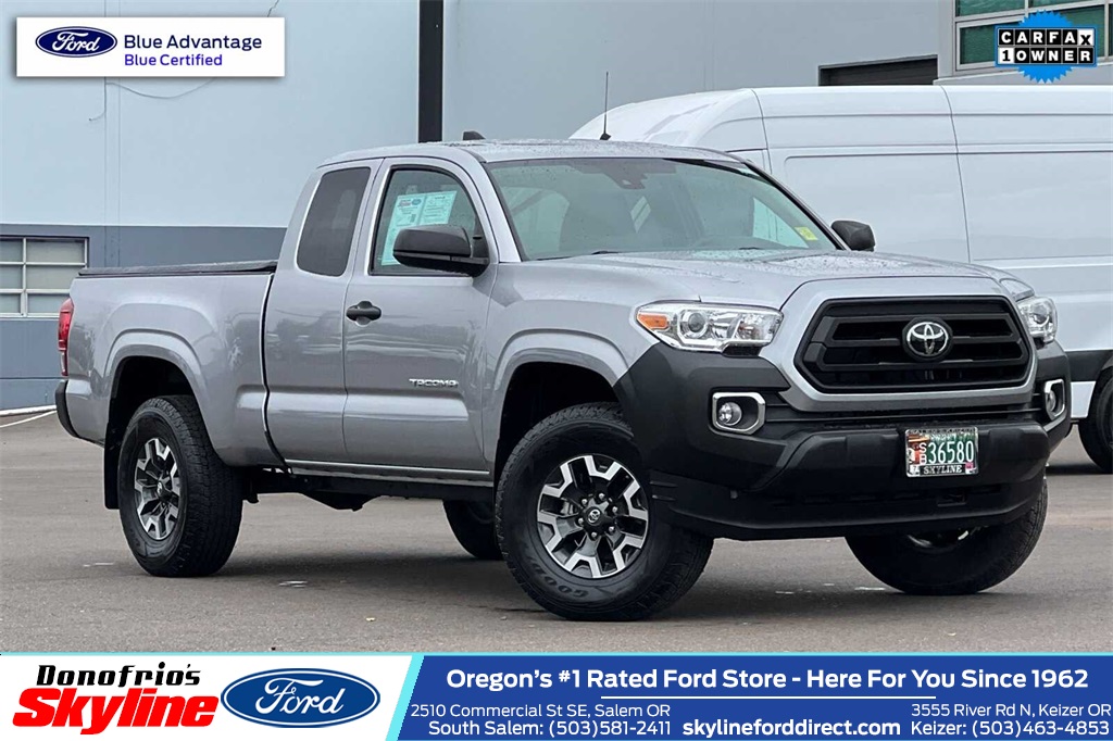 Certified 2021 Toyota Tacoma SR with VIN 3TYSX5EN3MT008204 for sale in Salem, OR