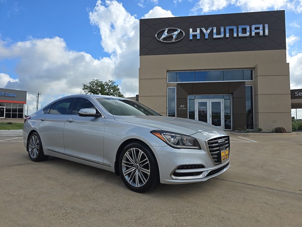 Used 2018 GENESIS G80 Base with VIN KMHGN4JE1JU231254 for sale in Brenham, TX