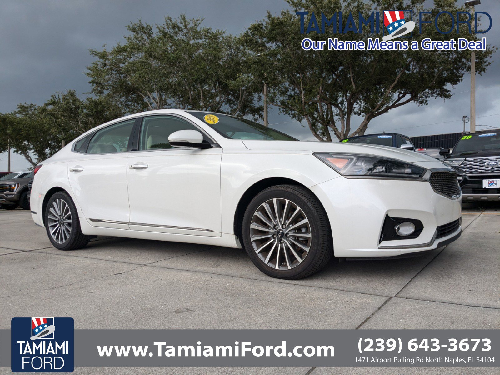 Certified 2019 Kia Cadenza Premium with VIN KNALB4J14K5144840 for sale in Naples, FL