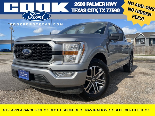 Certified 2022 Ford F-150 XL with VIN 1FTEW1CP9NKD21050 for sale in Texas City, TX