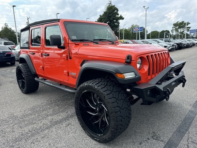 Used 2019 Jeep Wrangler Unlimited Sport S with VIN 1C4HJXDGXKW634321 for sale in Seekonk, MA