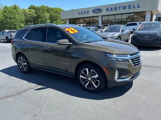 Used 2023 Chevrolet Equinox Premier with VIN 3GNAXNEG0PL136099 for sale in Royston, GA