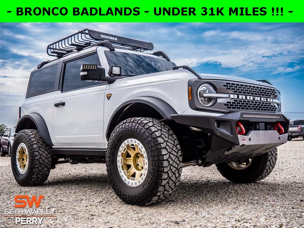 Used 2022 Ford Bronco 2-Door Badlands with VIN 1FMDE5CP6NLB07712 for sale in Perry, OK