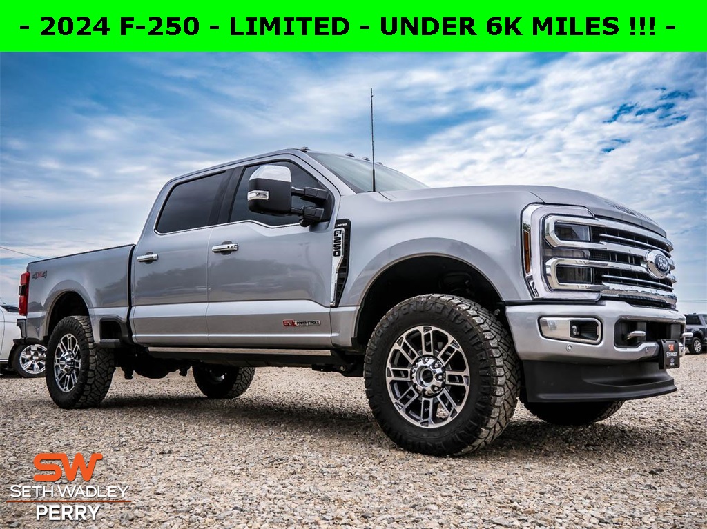 Used 2024 Ford F-250 Super Duty Limited with VIN 1FT8W2BM2REC00925 for sale in Perry, OK