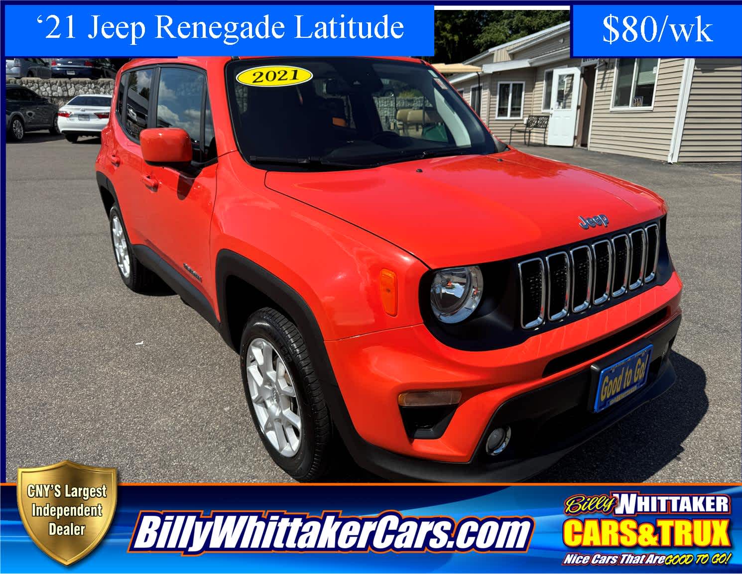 Used 2021 Jeep Renegade Latitude with VIN ZACNJDBB6MPM57756 for sale in Central Square, NY