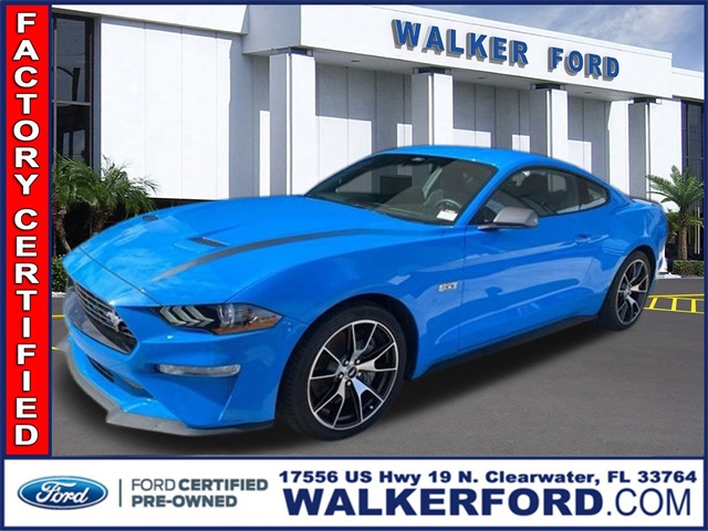 Certified 2022 Ford Mustang EcoBoost with VIN 1FA6P8TD1N5133014 for sale in Clearwater, FL