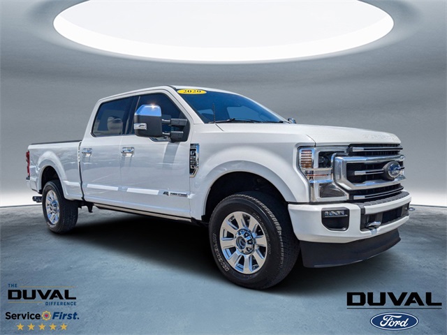 Used 2020 Ford F-250 Super Duty Platinum with VIN 1FT7W2BT5LEE16388 for sale in Jacksonville, FL