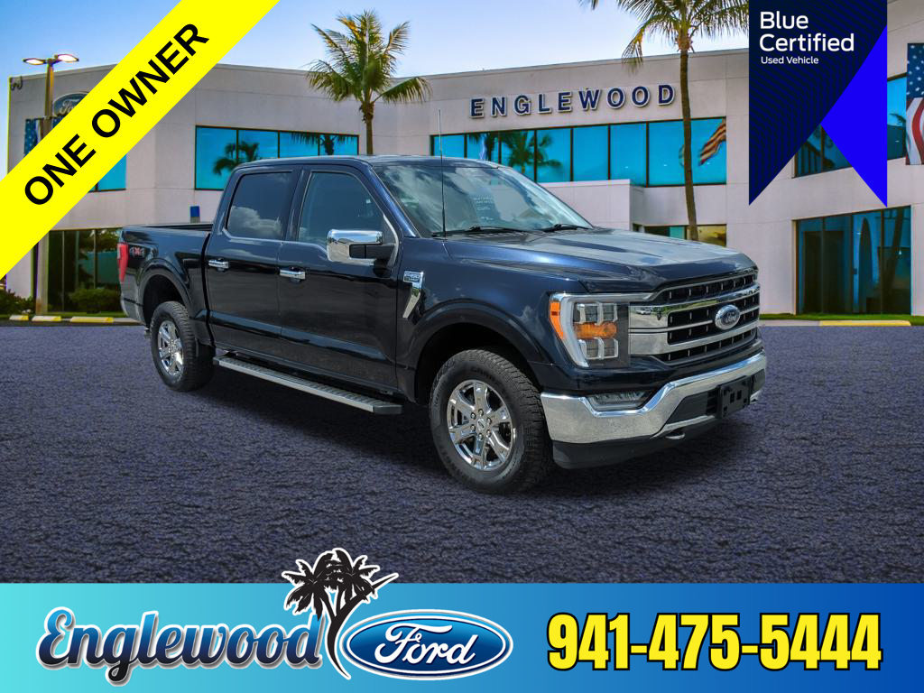 Certified 2023 Ford F-150 Lariat with VIN 1FTFW1E54PFC05296 for sale in Englewood, FL