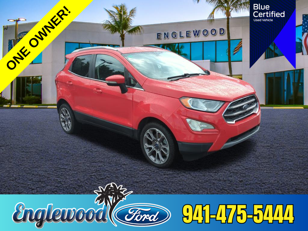 Certified 2020 Ford Ecosport Titanium with VIN MAJ3S2KE0LC314381 for sale in Englewood, FL