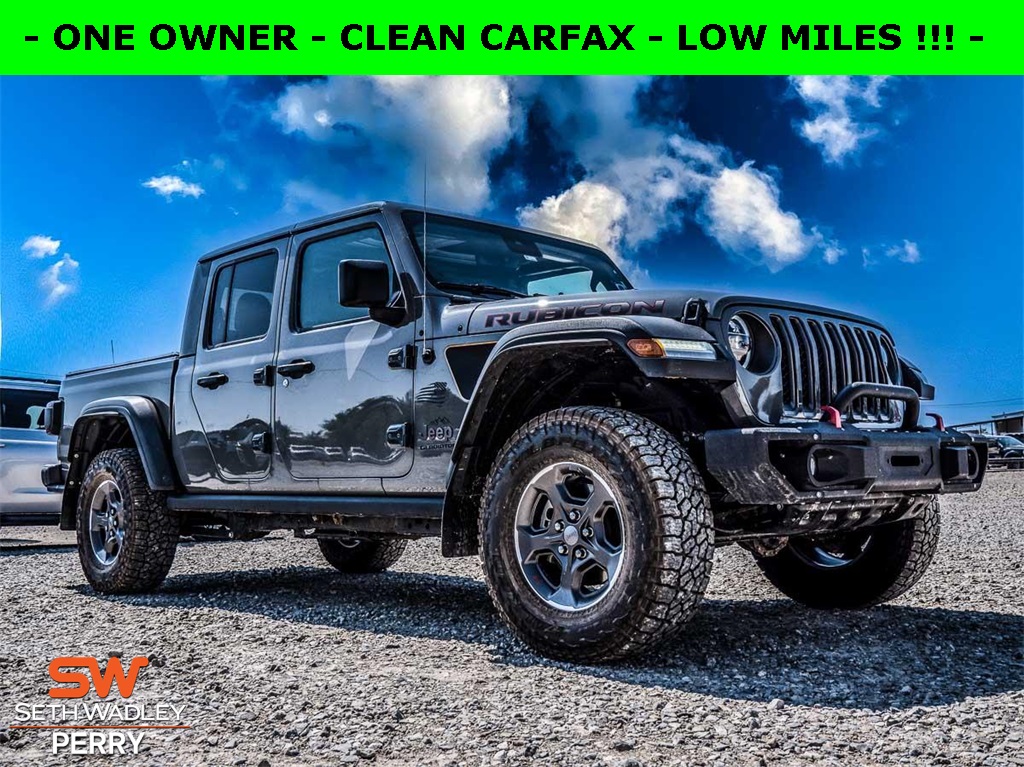 Used 2021 Jeep Gladiator Rubicon with VIN 1C6JJTBM0ML597875 for sale in Perry, OK