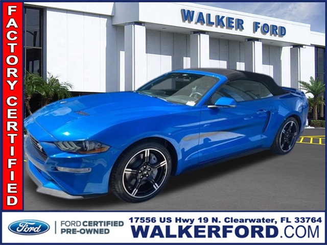 Certified 2021 Ford Mustang GT Premium with VIN 1FATP8FF5M5129532 for sale in Clearwater, FL