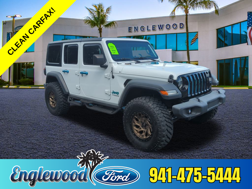 Used 2020 Jeep Wrangler Unlimited Willys with VIN 1C4HJXDG1LW179120 for sale in Englewood, FL