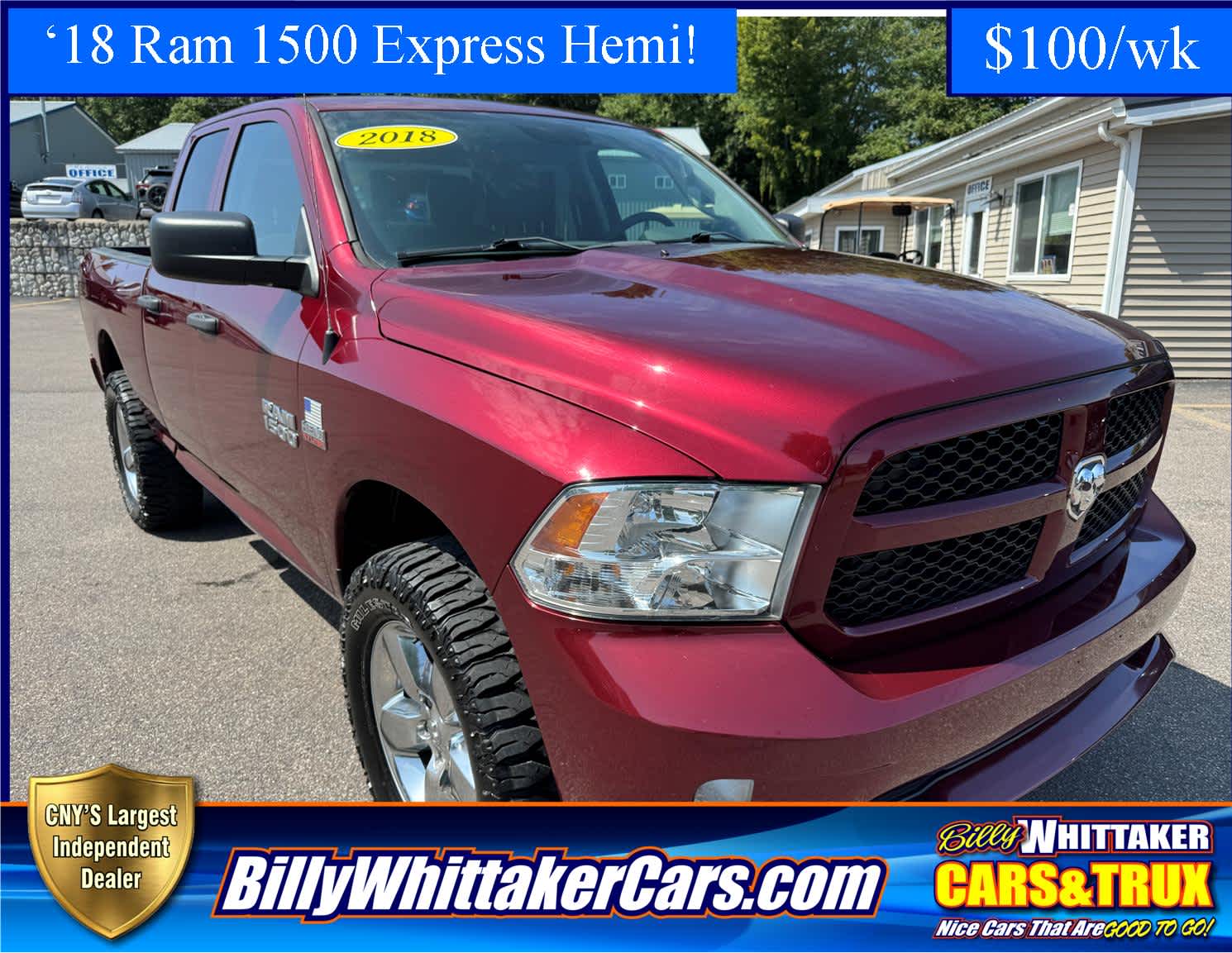 Used 2018 RAM Ram 1500 Pickup Express with VIN 1C6RR7FT7JS332134 for sale in Central Square, NY