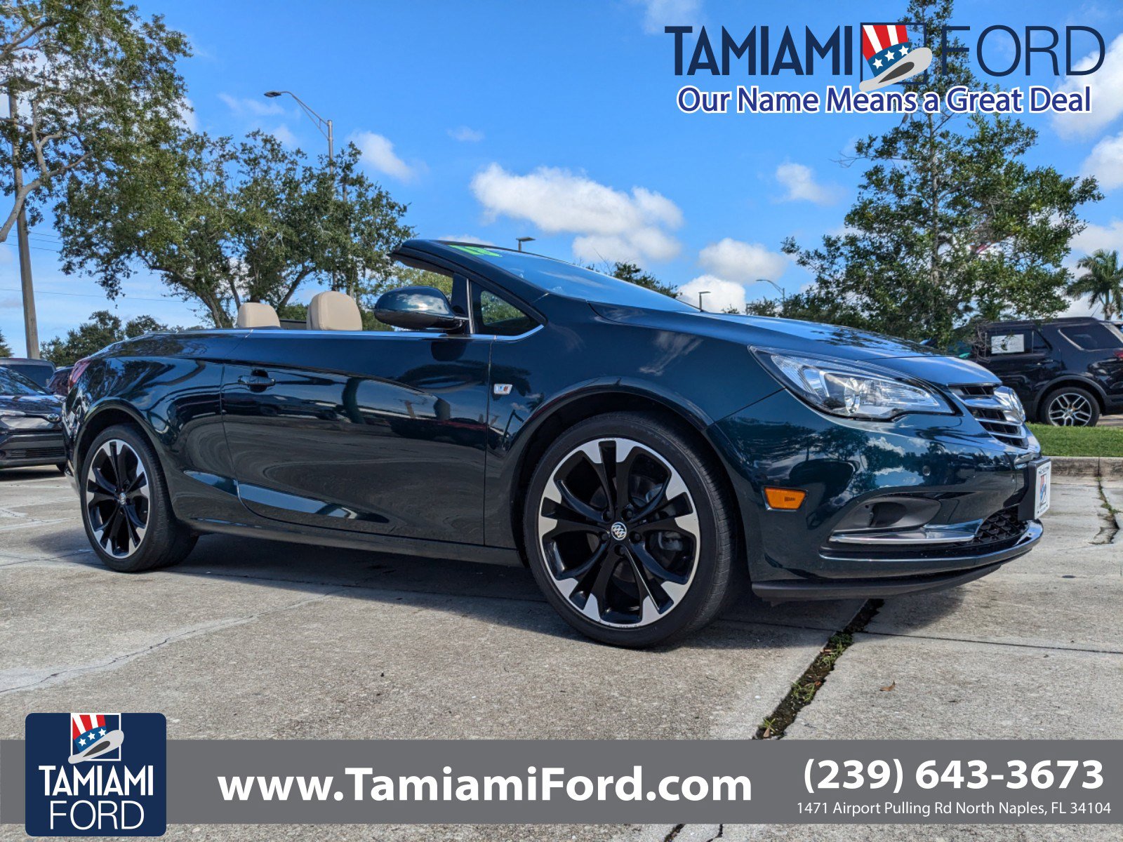 Certified 2018 Buick Cascada Sport Touring with VIN W04WJ3N51JG074852 for sale in Naples, FL