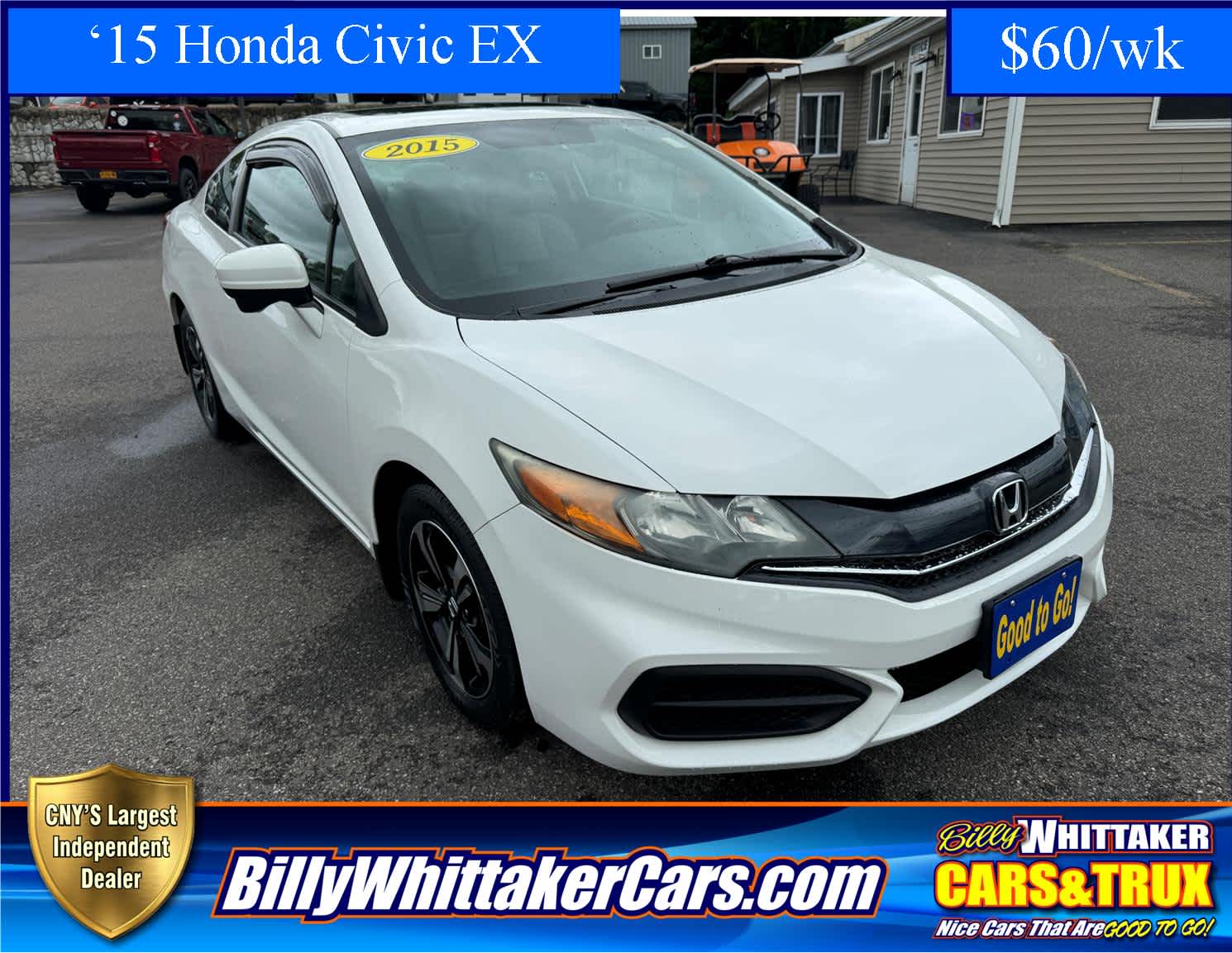 Used 2015 Honda Civic EX with VIN 2HGFG3B80FH533305 for sale in Central Square, NY