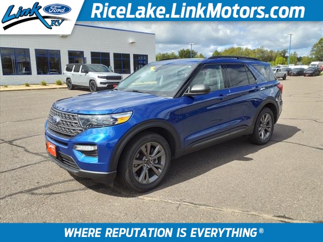 Used 2021 Ford Explorer XLT with VIN 1FMSK8DH3MGB79547 for sale in Rice Lake, WI