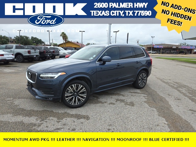 Certified 2020 Volvo XC90 Momentum with VIN YV4A22PK2L1603643 for sale in Texas City, TX