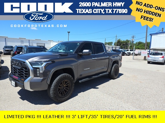 Certified 2022 Toyota Tundra Limited with VIN 5TFJA5AB2NX003009 for sale in Texas City, TX