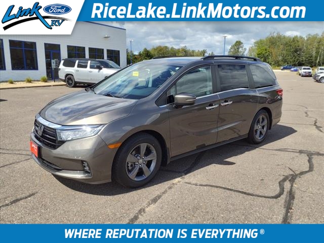 Used 2021 Honda Odyssey EX with VIN 5FNRL6H50MB022797 for sale in Rice Lake, WI