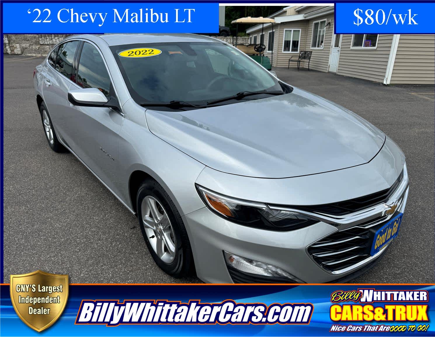 Used 2022 Chevrolet Malibu 1LT with VIN 1G1ZD5ST8NF174976 for sale in Central Square, NY