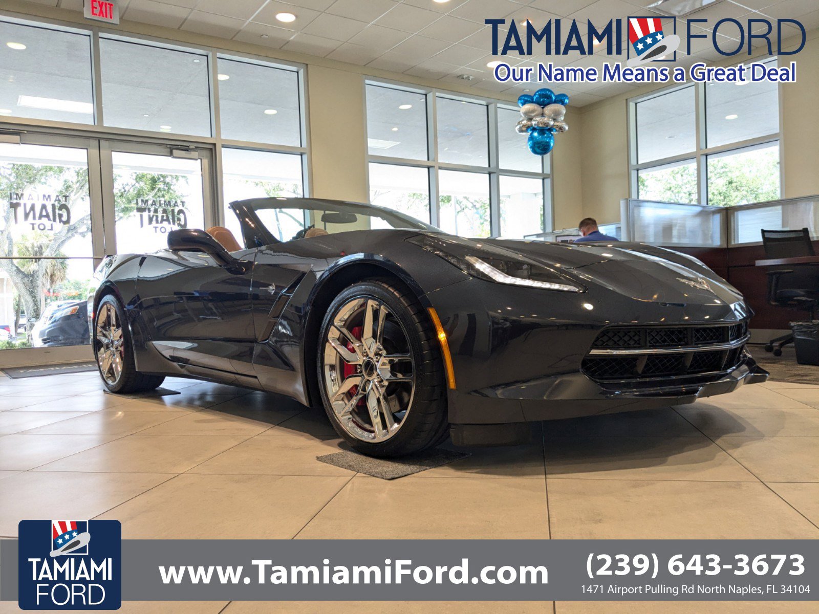 Used 2015 Chevrolet Corvette Z51 with VIN 1G1YM3D72F5116630 for sale in Naples, FL