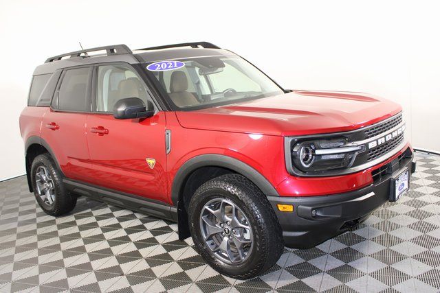 Used 2021 Ford Bronco Sport Badlands with VIN 3FMCR9D96MRA87498 for sale in Kansas City, MO