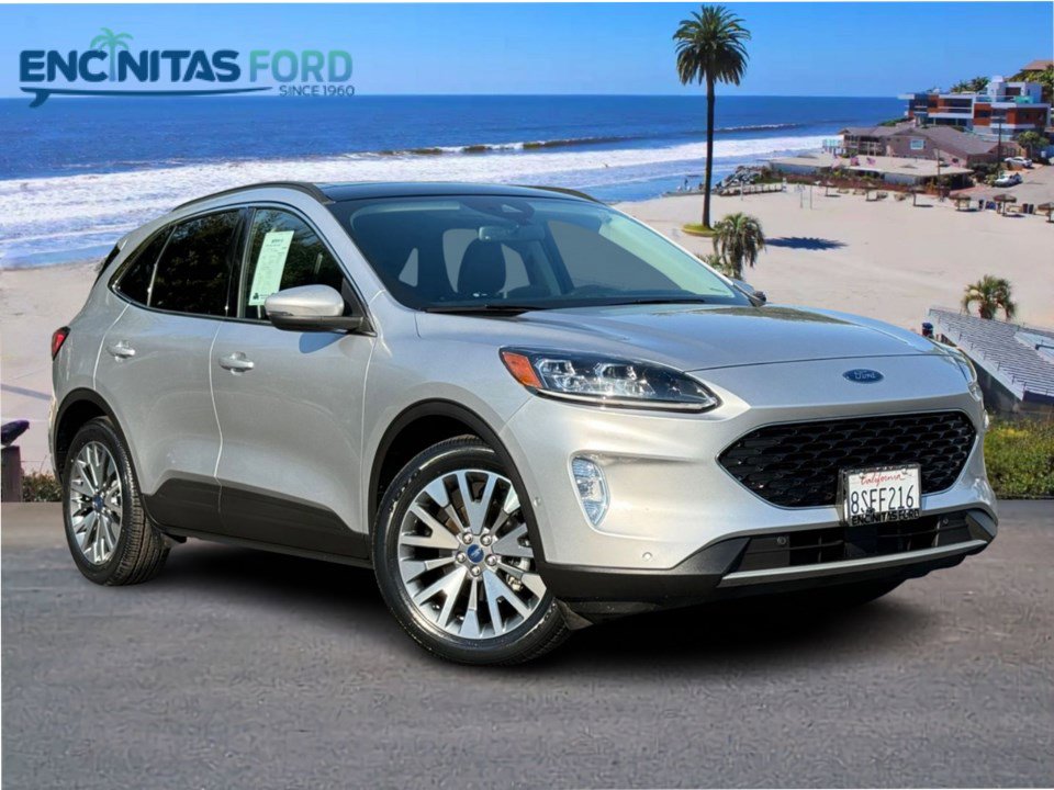 Certified 2020 Ford Escape Titanium with VIN 1FMCU0DZ2LUB69830 for sale in Encinitas, CA