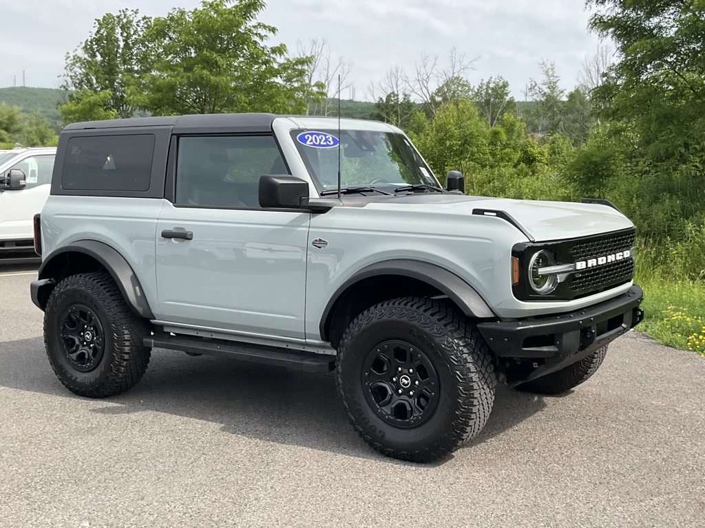 Certified 2023 Ford Bronco 2-Door Wildtrak with VIN 1FMDE5CP6PLC03746 for sale in Dickson City, PA