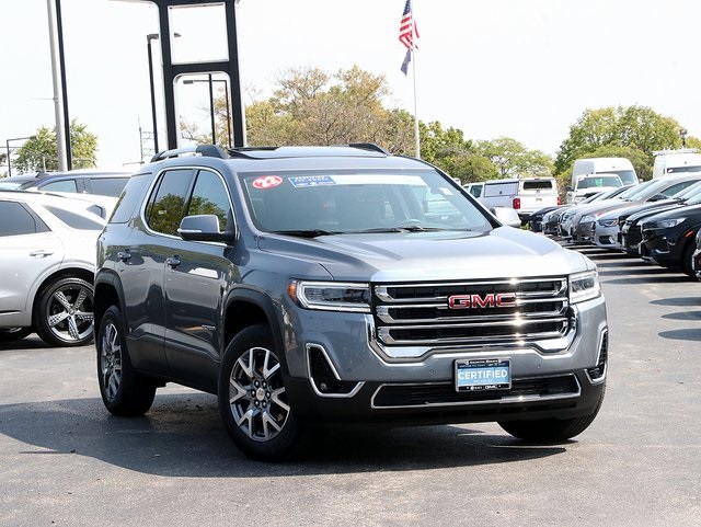 Certified 2022 GMC Acadia SLT with VIN 1GKKNML43NZ134248 for sale in Arlington Heights, IL