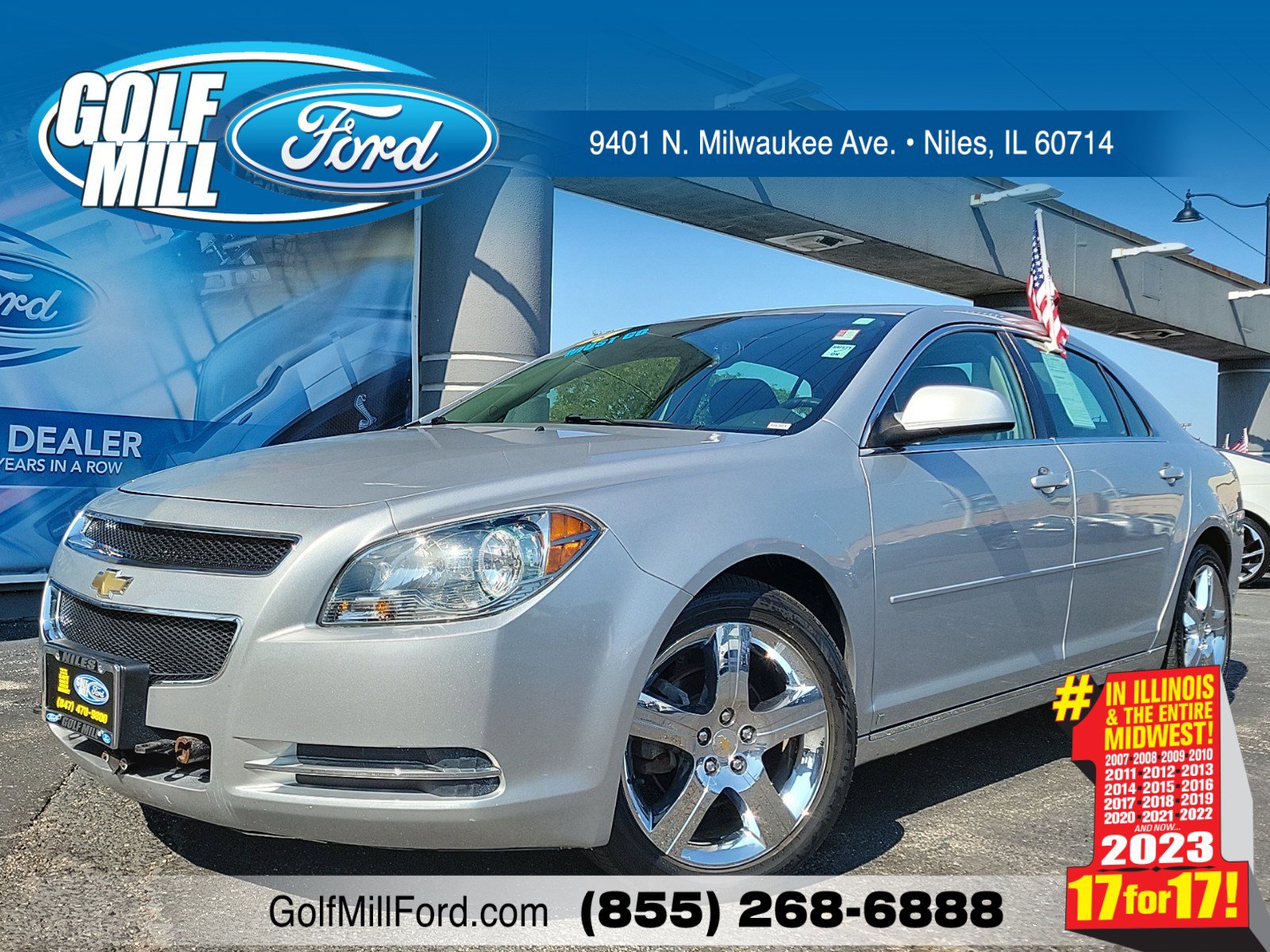 Used 2009 Chevrolet Malibu 1LT with VIN 1G1ZH57B29F259726 for sale in Niles, IL