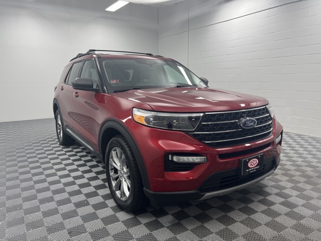 Used 2021 Ford Explorer XLT with VIN 1FMSK8DHXMGB09611 for sale in Cranston, RI