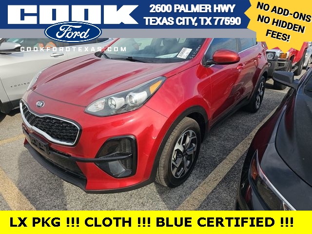 Used 2020 Kia Sportage LX with VIN KNDPM3AC6L7840504 for sale in Texas City, TX