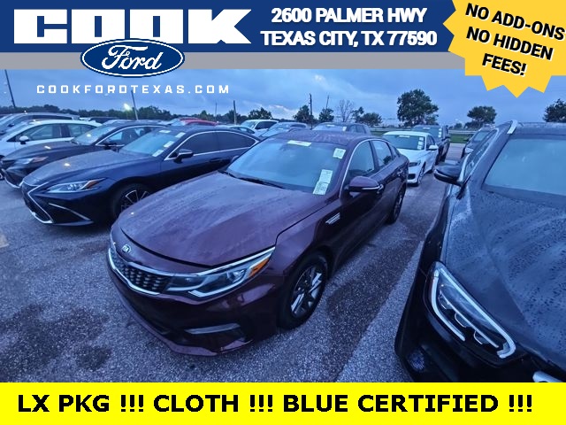 Certified 2020 Kia Optima LX with VIN 5XXGT4L34LG391644 for sale in Texas City, TX