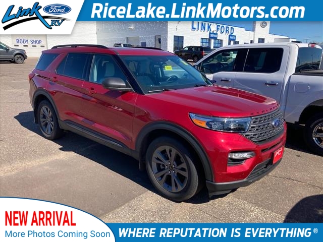 Used 2021 Ford Explorer XLT with VIN 1FMSK8DH5MGA92913 for sale in Rice Lake, WI