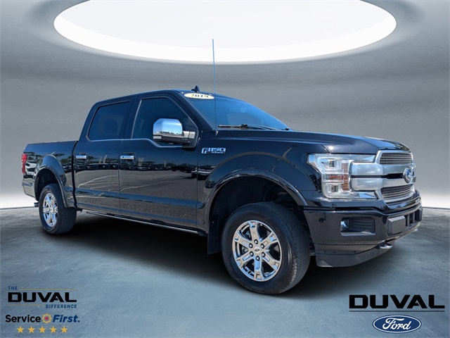 Certified 2019 Ford F-150 Platinum with VIN 1FTEW1E42KFD50221 for sale in Jacksonville, FL