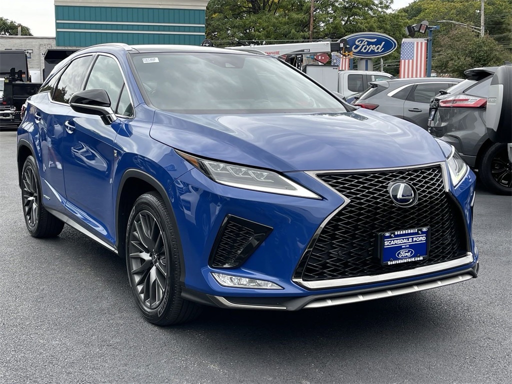 Used 2022 Lexus RX Hybrid 450h F SPORT with VIN 2T2YGMDA1NC088428 for sale in Scarsdale, NY