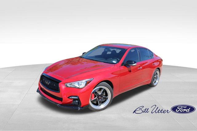 Used 2022 INFINITI Q50 RED SPORT with VIN JN1FV7DR2NM390180 for sale in Denton, TX