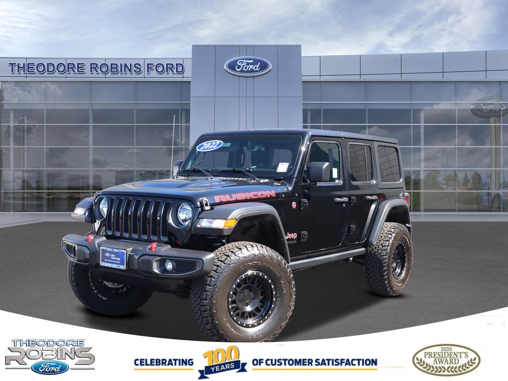 Certified 2022 Jeep Wrangler Unlimited Rubicon with VIN 1C4HJXFN6NW242078 for sale in Costa Mesa, CA