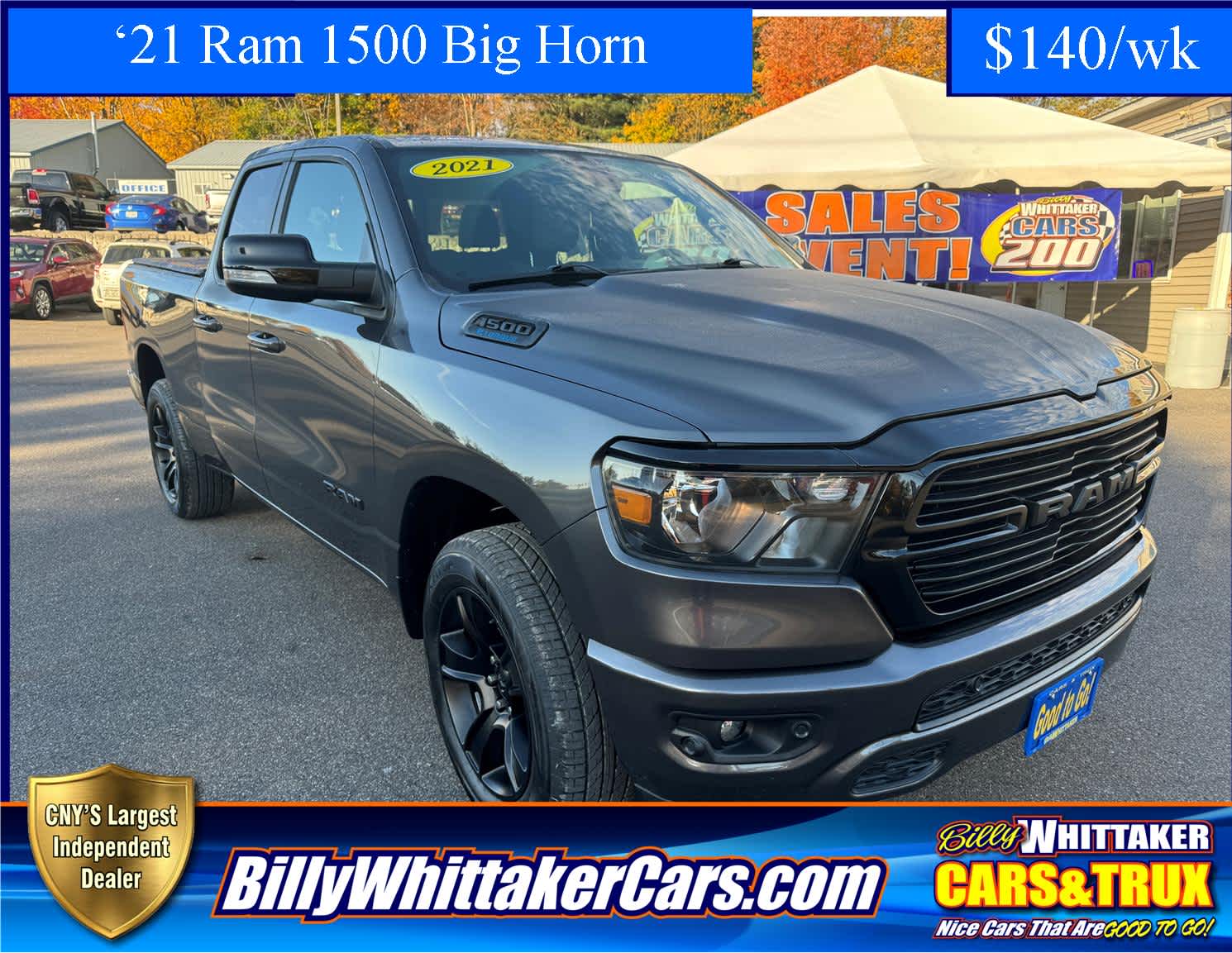 2021 RAM 1500 BIG Horn 4X4 Quad Cab 64 Box