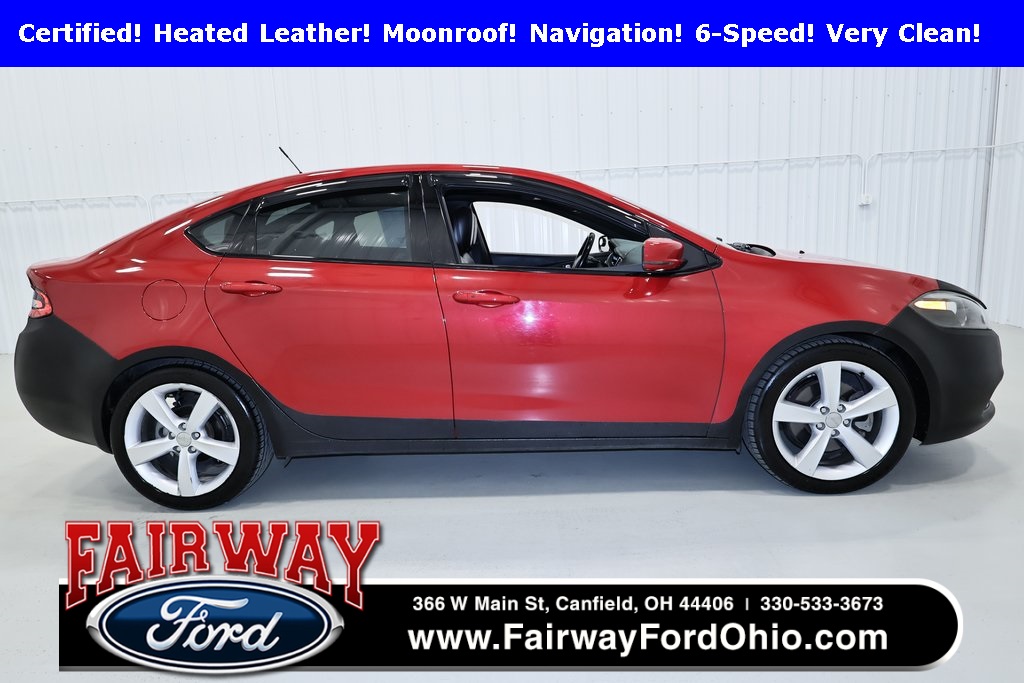 Certified 2015 Dodge Dart GT with VIN 1C3CDFEB3FD187836 for sale in Canfield, OH