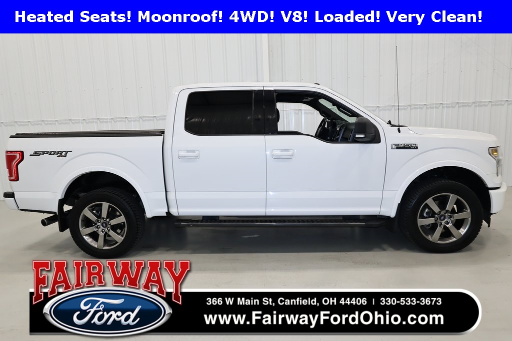 Used 2017 Ford F-150 XLT with VIN 1FTEW1EF4HFC51197 for sale in Canfield, OH